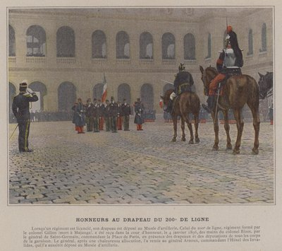 Honneurs au Drapeau du 200e de Ligne - (after) French Photographer