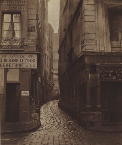 La rue Tirechape, prise de la rue Saint-Honoré, démolie pour la rue du Pont-Neuf - (after) French Photographer
