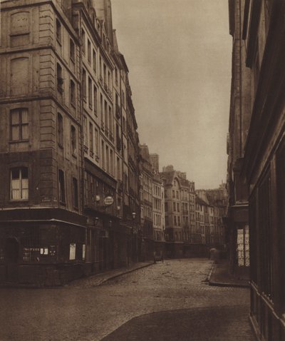 La rue de la Ferronnerie, prise de la rue de la Reynie, le commencement de la rue subsiste encore - (after) French Photographer