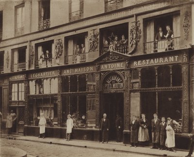 Le restaurant du Pied-de-Mouton, rue Vauvilliers - (after) French Photographer