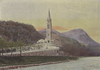 Lourdes, La Basilique - (after) French Photographer