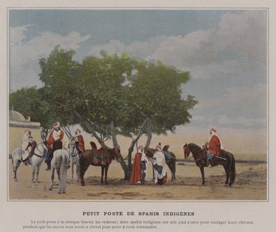 Petit Poste de Spahis Indigenes - (after) French Photographer