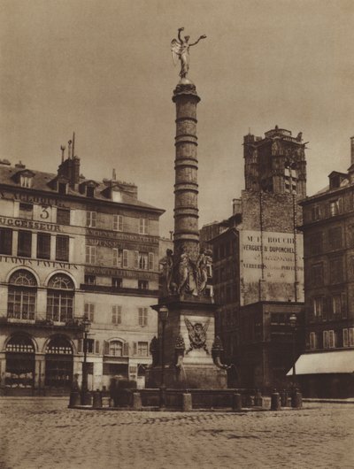 Place du Châtelet, la fontaine est à sa place primitive - (after) French Photographer
