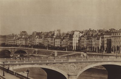 Quai de la Mégisserie vers 1860, le théâtre du Châtelet est déjà construit - (after) French Photographer