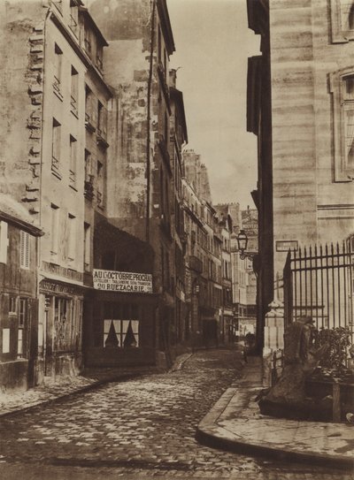 Rue Saint-Christophe en 1865, prise de la rue de la Cite - (after) French Photographer