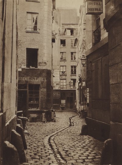 Rue des Trois-Cannettes en 1865, était à l