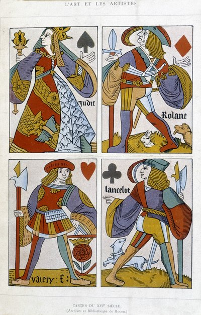 Cartes à jouer du XVIe siècle - (after) French School
