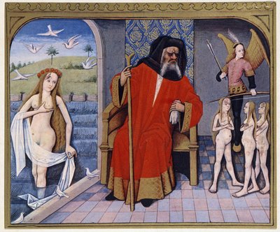 Aphrodite, Héphaïstos, Éros (Cupidon) et Charités - d
