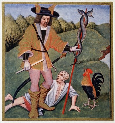 Hermès avec feuillus - d