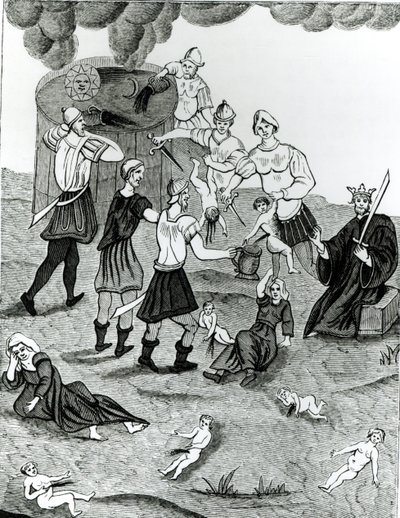 Juifs prélevant le sang d