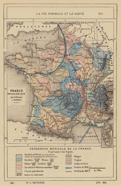 Géographie médicale de la France - (after) French School