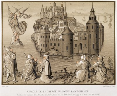 Miracle de la Vierge au Mont-Saint-Michel - fac-similé d