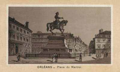 Orléans : Place du Martroi - (after) French School