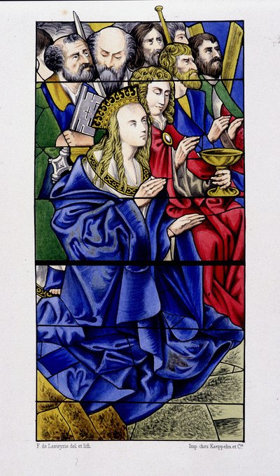La Vierge entourée des apôtres (reproduction d