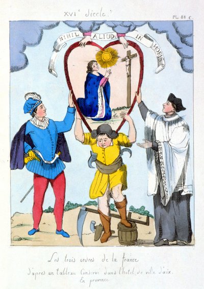 Les trois ordres de France selon une peinture conservée à l