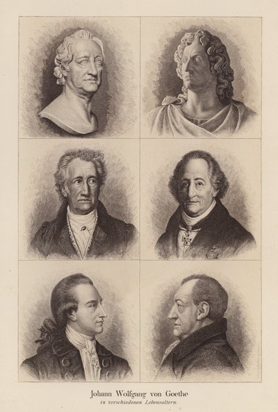 Johann Wolfgang von Goethe, poète et dramaturge allemand - (after) German School