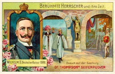 Kaiser Wilhelm II visitant la Saalburg, Allemagne - (after) German School
