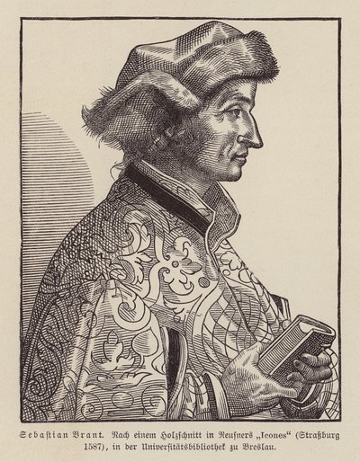 Sebastian Brant, humaniste et satiriste de la Renaissance allemande - (after) German School