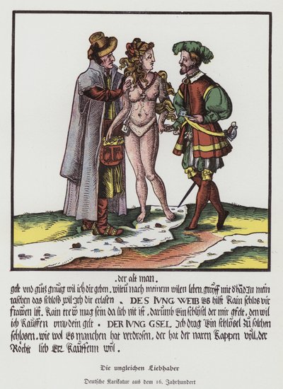 Les Amants Inégaux, dessin animé allemand - (after) German School