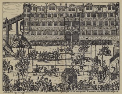 Tournoi en célébration du baptême de Sigismond, fils de Jean-Georges, Électeur de Brandebourg, au château de Colln - (after) German School