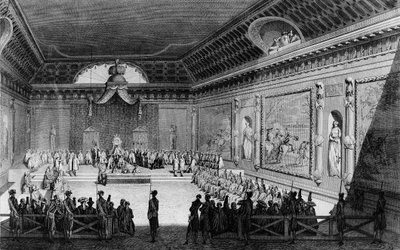 Début de la Révolution française : Assemblée des notables tenue à Versailles le 22 février - (after) Girardet
