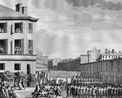 Révolution française et mouvements anti-révolutionnaires : Désarmement du faubourg Saint-Antoine le 4 prairial An III (23 mai) - (after) Girardet