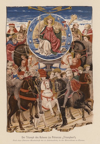 Scène de I Trionfi de Pétrarque - (after) Italian School