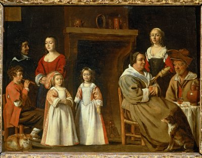 Portraits dans un interieur - portraits in an interior … - (after) Le Nain Brothers