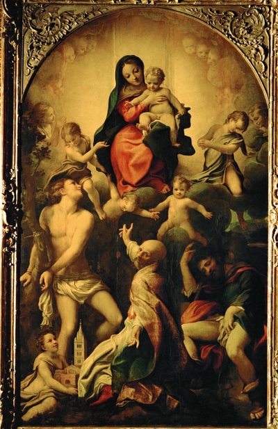 La Madone de Saint Sébastien ... - (c.1489 1534) Correggio