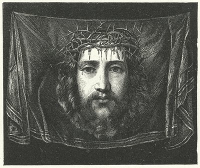 Voile de Véronique avec le portrait du Christ - (c.1489 1534) (after) Correggio