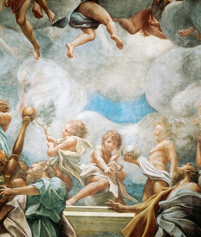 Éphèbes et apôtre, détail de l