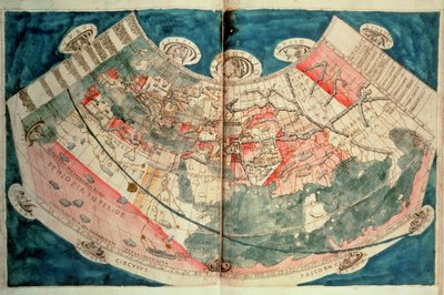 Carte du monde basée sur une description de Ptolémée - (c.90 168)(after) Ptolemy