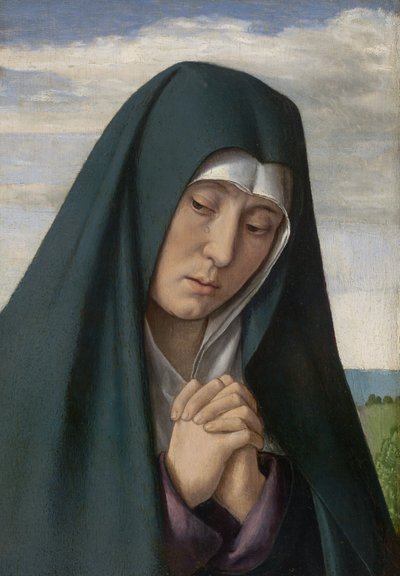 Fragment de Christ portant la croix : Vierge en deuil - (fl.c.1483 c.1529) Master of Moulins