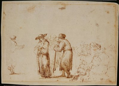 Figures hollandaises - (follower of) Rembrandt Harmensz. van Rijn