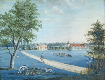 Chasse dans le Parc du Raincy, vers 1754-93 - 1717 1806 Carmontelle