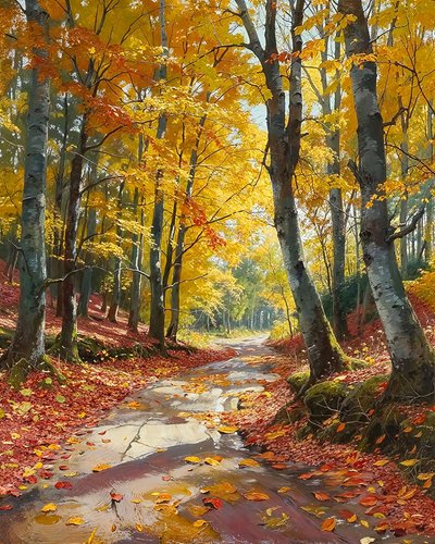Paysage avec des séquoias imposants - F. Abderrahim