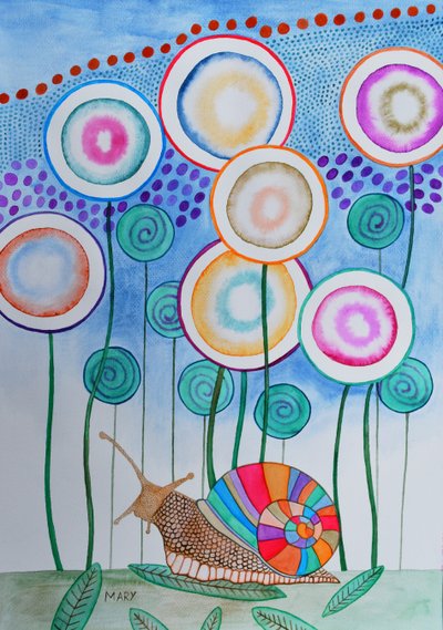 Le monde de Monsieur Escargot - Marys Watercolors