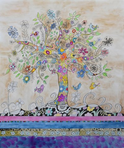 Arbre hippie - Marys Watercolors