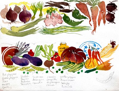 Un torchon, aquarelle 40x60 2007 - Simon Fletcher