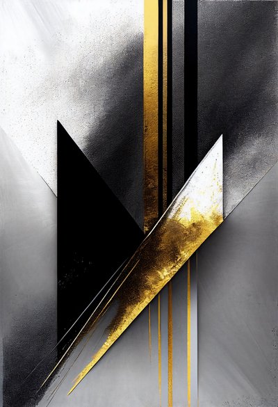 Fond abstrait de lignes et de rayures noires et dorées, toiles d
