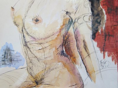 Nu assis - Christian Piecuch