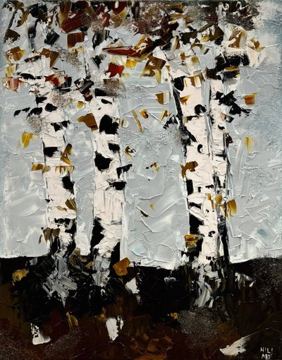Bouleaux - HILI ART Tetiana Brzozowski