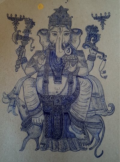 Ganesha chevauche Vahana. - Andy Schweigard