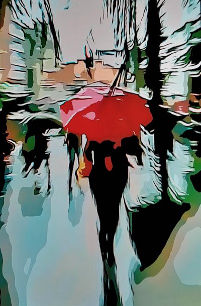 Parapluie de ville rouge - Mavet