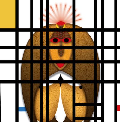 Lockdown (VIII) - (aus der Serie Animal Rationale) - Alexander Eibach