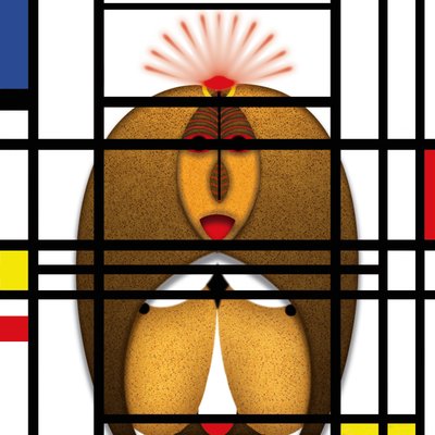 Lockdown (XVIII) - (aus der Serie Animal Rationale) - Alexander Eibach