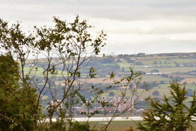 Paysage naturel dans le style de la peinture à l