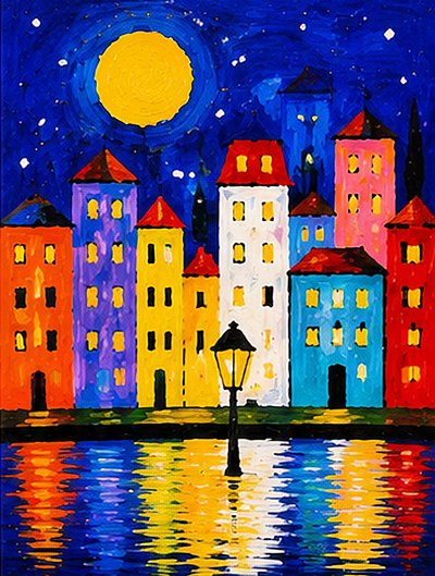 Une explosion de couleurs au clair de lune - Nomi Morina