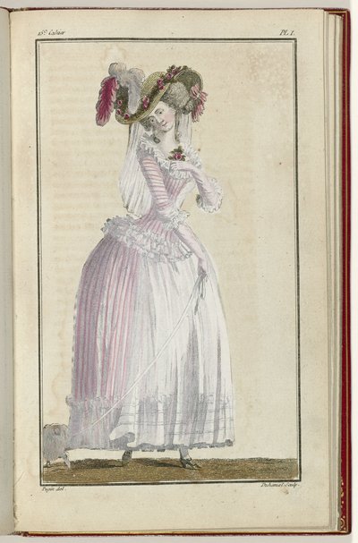 Cabinet des Modes ou les Modes Nouvelles, 15 Juin 1786, pl. I - A.B. Duhamel