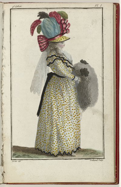 Cabinet des Modes ou les Modes Nouvelles, 15 Mars 1786, pl. I - A.B. Duhamel